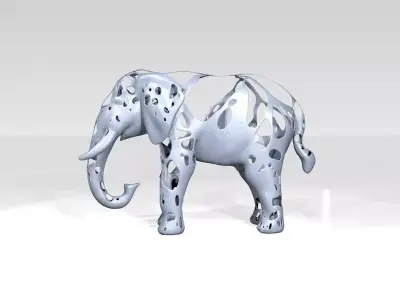 Elephant Dust Voronoi 3D model