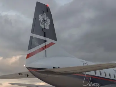 Hawker Siddeley 748 British Airways PBR Low-poly 3D model