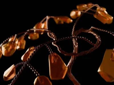 Amber Tree Free low-poly 3D model