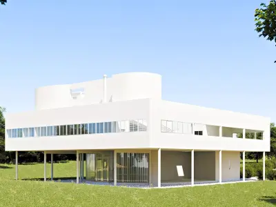Villa Savoye - Le Corbusier 3D model