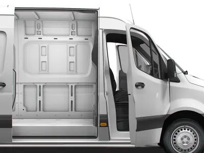 Freightliner Sprinter L2H2 FWD HQ Interior 2024 3D model