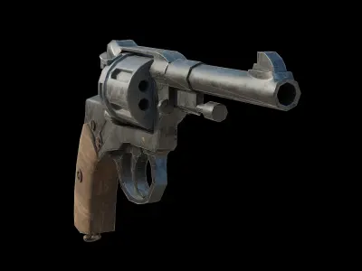 Nagant M1895 Low-poly 3D model purchase