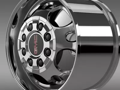 GMC Sierra 2500HD 2wd crew2009 rim 3D model
