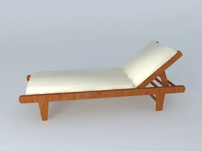 SS Deckchair Free 3D model