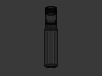 100ml Bottle 3D Model Low-poly 3D model