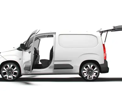 Opel Combo e SWB Van Tailgate HQ Interior 2024 3D model