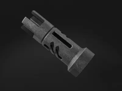 muzzle brake double lift 3D model