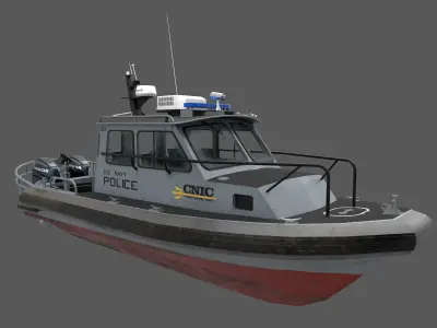 SeaArk US Navy Police Low-poly 3D model
