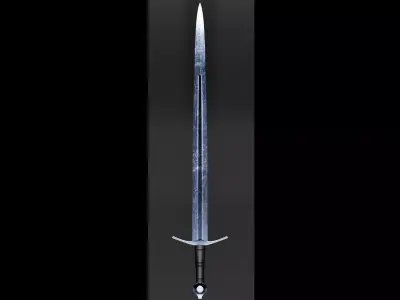 Medieval Knight Sword 3D model