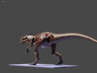 10 Game Ready Animated Creatures Low-poly 3D model