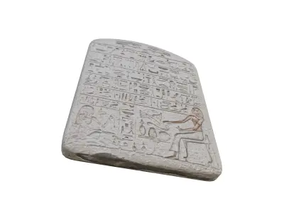 Ancient Egyptian Offering Inscription Tablet Middle Kingdom Era 3D model
