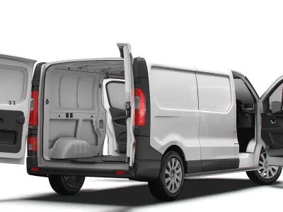 Renault Trafic Van L2H1 HQInterior 2024 UKspec 3D model