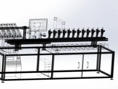 Sorting machine 3D model