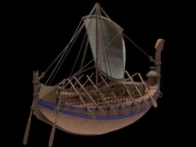 Phoenician Ship 3D model
