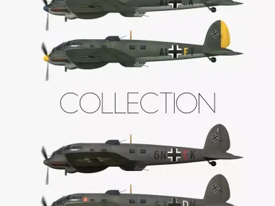 Heinkel He 111 - Battle of Britain Collection Low-poly 3D model