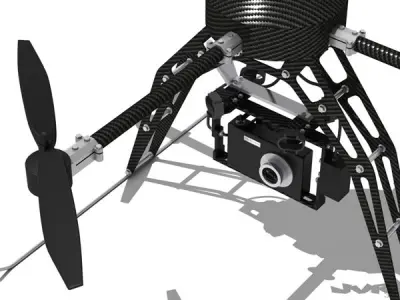 Quadcopter Generic with camera 3D model