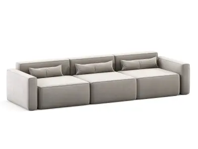  Mix Modular 3 Piece Sofa Free 3D model