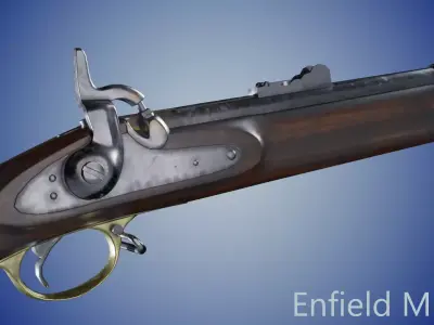 Enfield M1853 Low-poly 3D model