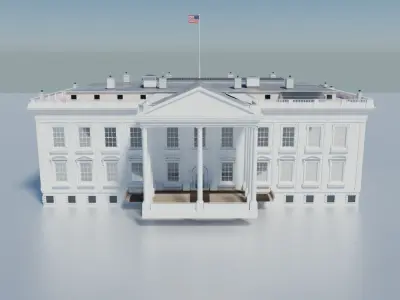 The White House Washington 3D model