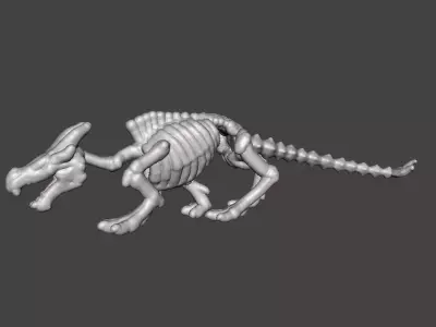 6MM KRAYT DRAGON SKELETON MINIATURE MODEL SCIFI OR FANTASY GAMES 3D print model