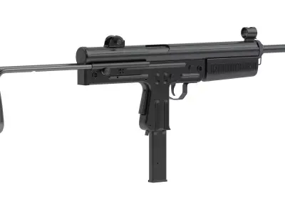FMK-3 submachine gun 3D model