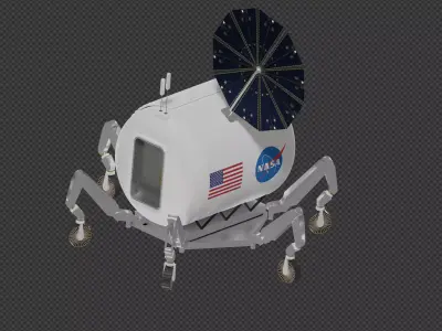 NASA ATHLETE Rover 3D model