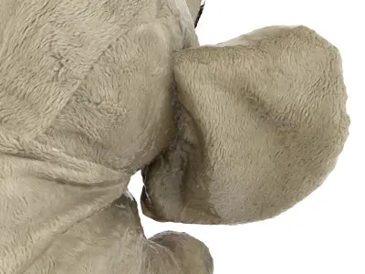 Cuddly Toy Elephant Free 3D model