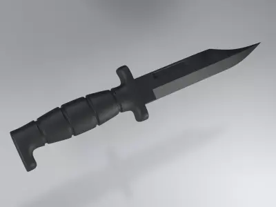 black knife 3D model