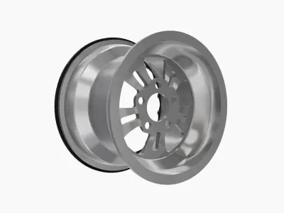 RC Components Fusion 16x16 drag rear wheel Low-poly 3D model