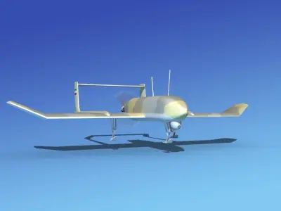 Mohajer 4 Drone V01 3D model