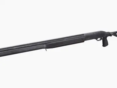 MP-153 Baikal Low-poly 3D model