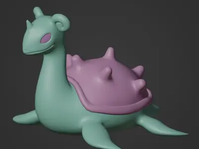 Lapras Pokemon 3D Model 3D model