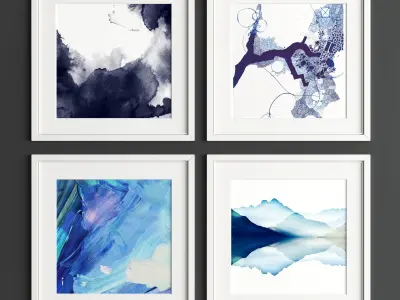 Art Frame B07 Low-poly 3D model