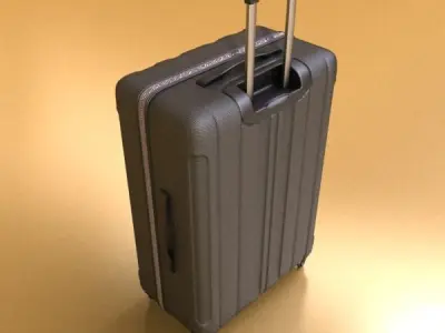 Rolling Suitcase 01 High Detail 3D model