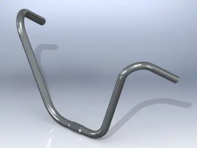 HANDLEBAR bicycle with two handles Free 3D model