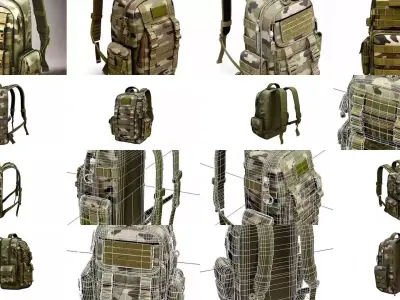 Military Tactical Backpack Pack 20 Bags Gear Set