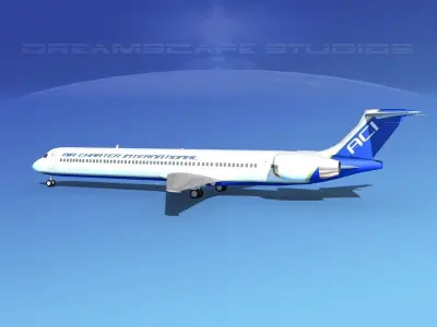 McDonnell Douglas MD-90 Air Charter Intl 3D model
