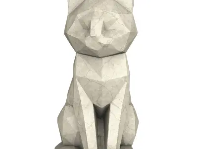 Low Poly Cat 3D model