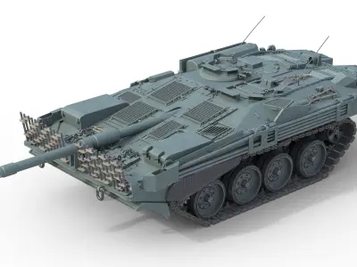 5 Military Vehicles Collection v34 Low-poly 3D model