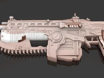 Mark 3 Lancer Gears of War 3D print model