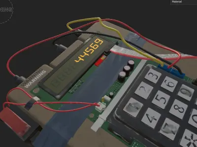 C4 Bomb CSGO Low-poly 3D model