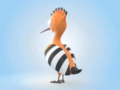 Hoopoe 3D model