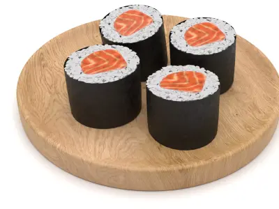 Set of Sushi 3D model