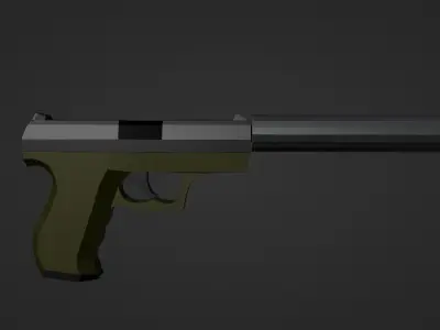 Weapons rifle Free 3D model