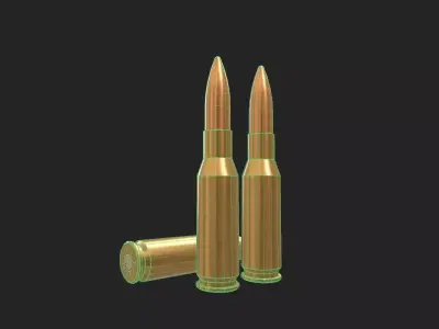 280 British Ammo Low-poly 3D model