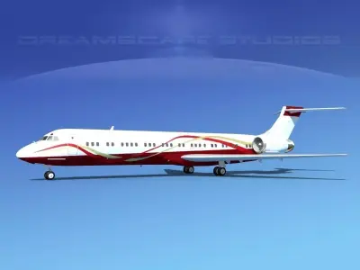 McDonnell Douglas MD-87 Corporate 1 3D model