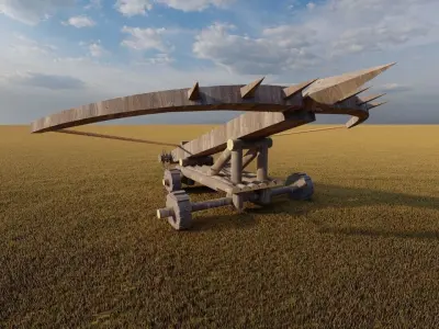 Medieval Ballista 3D model