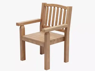 Tahawus Wooden Garden Chair 3D model