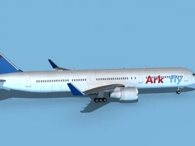 Boeing 767-400 Arkfly 3D model