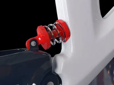 3D Concept Bike Low-poly 3D model